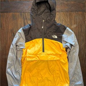 The North Face Kids Yellow, Black and Gray Jacket